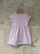 Load image into Gallery viewer, Pink Hickory Striped Soft Denim Dress - 2 Years