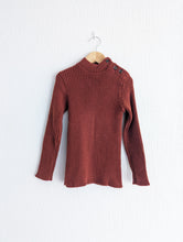 Load image into Gallery viewer, Vintage Kids Rib Knit Brown Jumper