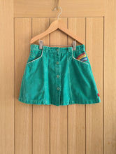 Load image into Gallery viewer, Little Bird Retro Green Velvet Skirt - 8 Years