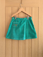 Load image into Gallery viewer, Little Bird Retro Green Velvet Skirt - 8 Years