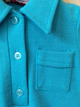 Load image into Gallery viewer, French 70s Bright Blue A-Line Shirt 12 Months