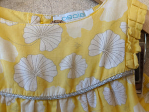 Sunny Yellow Dress with Petticoat & Matching Pants - 12 Months