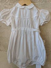 Load image into Gallery viewer, Beautiful Vintage White Cotton Smart Romper - 3 Months