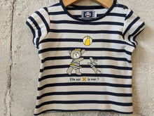Load image into Gallery viewer, Gorgeous Weekend à la Mer Seaside Tee - 9 Months
