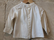 Load image into Gallery viewer, Cream Pretty Tailored Shirt with Grandad Collar - 12 Months
