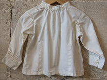 Load image into Gallery viewer, Cream Pretty Tailored Shirt with Grandad Collar - 12 Months
