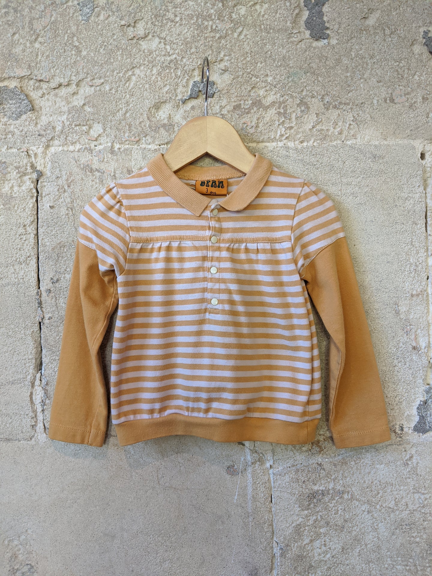 Gorgeous French Mustard Striped Top - 18 Months