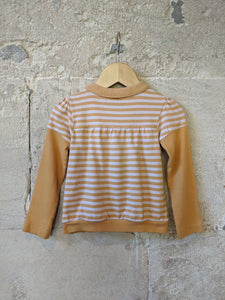 Gorgeous French Mustard Striped Top - 18 Months