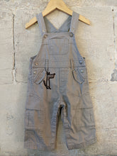Load image into Gallery viewer, Lovely Lined French Fox Dungarees - 12 Months
