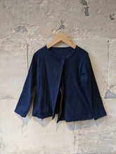 Load image into Gallery viewer, French Navy Asymmetrical Jacket - 6 Years