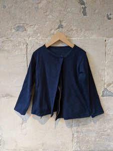 French Navy Asymmetrical Jacket - 6 Years