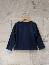 Load image into Gallery viewer, French Navy Asymmetrical Jacket - 6 Years