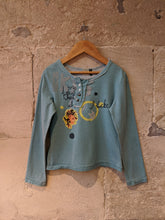 Load image into Gallery viewer, IKKS Sea Green Sparkly Top - 7 Years
