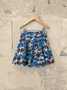 Beautiful Blue Rose Skirt with Petticoat - 3 Years