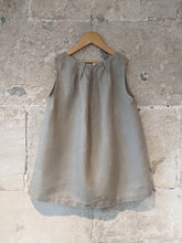 Load image into Gallery viewer, Monoprix Stone Linen Tunic - 12 Years

