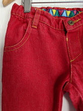 Load image into Gallery viewer, Tootsa Macginty Red Jeans with Panda Pocket - 5 Years