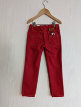 Load image into Gallery viewer, Tootsa Macginty Red Jeans with Panda Pocket - 5 Years
