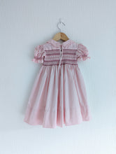 Load image into Gallery viewer, Pretty Pink 1960s Handmade Smocked Dress - 2 Years
