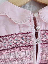 Load image into Gallery viewer, Pretty Pink 1960s Handmade Smocked Dress - 2 Years