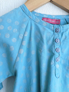 French Turquoise Tunic - 18 Months