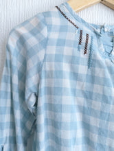 Load image into Gallery viewer, Sky Blue Gingham Tunic - 18 Months
