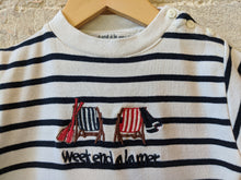 Load image into Gallery viewer, Weekend à la Mer Soft Stripe Tee Shirt - 6 Months
