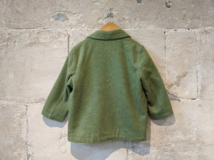 Wonderful French Vintage Warm Green Coat - 4 Years