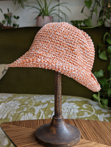 Summer Orange Straw Hat - 53cm