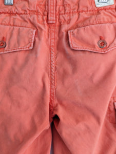 Faded Orange Cargo Shorts - 6 Years