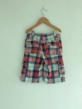 Load image into Gallery viewer, Mini Boden Plaid Comfy Combat Shorts - 8 Years
