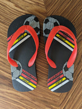 Load image into Gallery viewer, Football Themed Flip Flops EU 31 / UK 1
