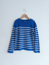 Load image into Gallery viewer, Petit Bateau Royal Blue Striped Jumper - 7 Years
