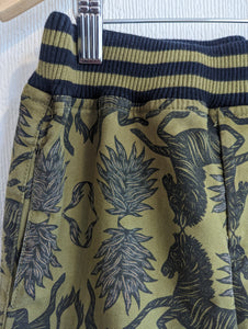 Monoprix Zebra Print Khaki Shorts - 9 Years