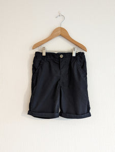 Dark Navy Lightweight Cotton Shorts - 8 Years