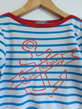 Load image into Gallery viewer, Petit Bateau Nautical Boat Neck Stripes - 7 Years
