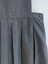 Load image into Gallery viewer, Grey M&amp;S School Pleated Pinafore Dress - 8 Years
