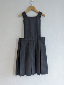 Grey M&S School Pleated Pinafore Dress - 8 Years