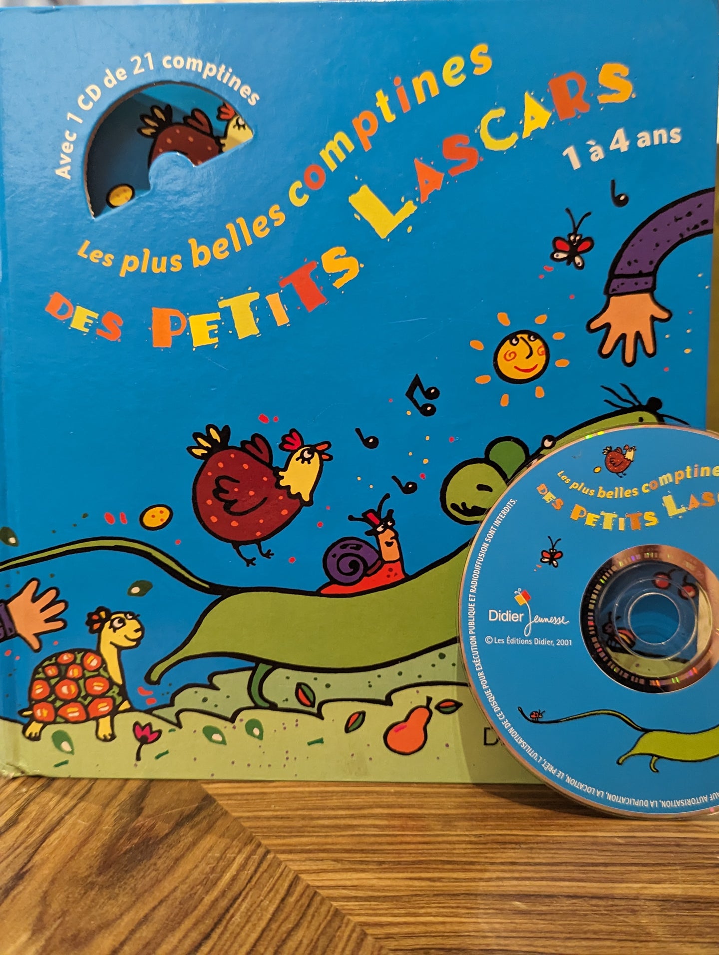 French Nursery Rhyme Song Book with CD