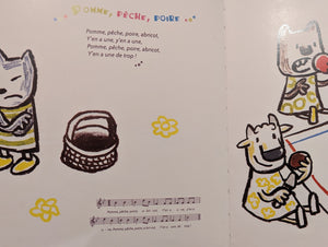 French Nursery Rhyme Song Book with CD