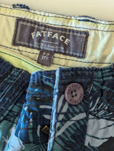 Load image into Gallery viewer, Blue Palm Print Camo Combat Shorts - 9 Years
