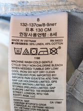 Load image into Gallery viewer, Pale Blue Linen Shorts - 9 Years
