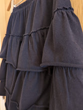 Load image into Gallery viewer, Petit Bateau Super Soft Cotton Navy Layered Skirt - 9 Years
