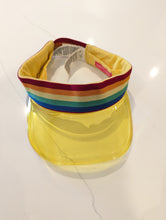 Load image into Gallery viewer, Little Bird Retro Rainbow Sun Visor - One Size
