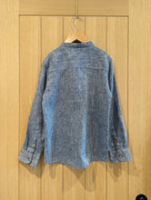 Load image into Gallery viewer, Lovely Blue Linen Grandad Collar Tunic - 9 Years
