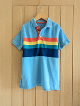 Load image into Gallery viewer, Mini Boden Retro Stripe Polo Shirt - 8 Years
