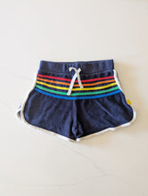 Load image into Gallery viewer, Little Bird Retro Striped Towelling Shorts - 8 Years

