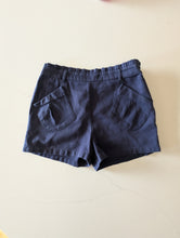 Load image into Gallery viewer, Lovely Needlecord Tailored Navy Cotton Shorts - 11 Years

