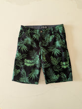 Load image into Gallery viewer, Palm Print Black Shorts - 11 Years
