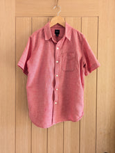 Load image into Gallery viewer, Linen Cotton Washed Red Short Sleeved Shirt - 10 Years
