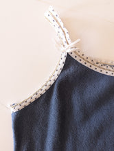 Load image into Gallery viewer, Monoprix Soft Pointelle Knit Dusky Blue Vest - 8 Years

